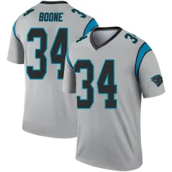 Men's Mike Boone Carolina Panthers No.34 Legend Inverted Silver Jersey