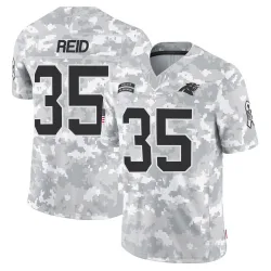 Men's Mike Reid Carolina Panthers No.35 Limited 2024 Salute to Service Jersey - Arctic Camo