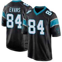 Men's Mitchell Evans Carolina Panthers No.84 Game Team Color Jersey - Black