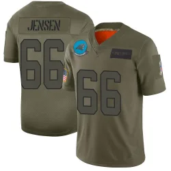 Men's Nash Jensen Carolina Panthers No.66 Limited 2019 Salute to Service Jersey - Camo