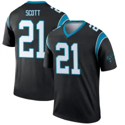Men's Nick Scott Carolina Panthers No.21 Legend Jersey - Black