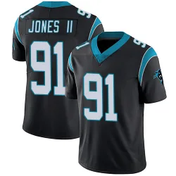 Men's Pat Jones II Carolina Panthers No.91 Limited Team Color Vapor Untouchable Jersey - Black