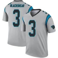 Men's Raheem Blackshear Carolina Panthers No.3 Legend Inverted Silver Jersey