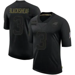 Men's Raheem Blackshear Carolina Panthers No.3 Limited 2020 Salute To Service Jersey - Black