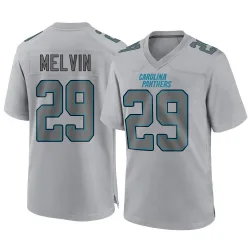 Men's Rashaan Melvin Carolina Panthers No.29 Game Atmosphere Fashion Jersey - Gray