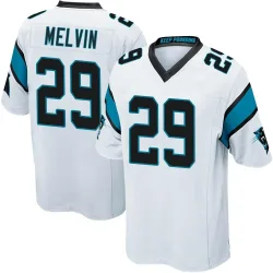 Men's Rashaan Melvin Carolina Panthers No.29 Game Jersey - White