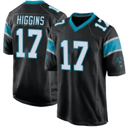 Men's Rashard Higgins Carolina Panthers No.17 Game Team Color Jersey - Black