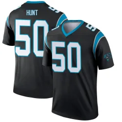 Men's Robert Hunt Carolina Panthers No.50 Legend Jersey - Black