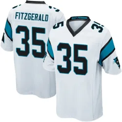 Men's Ryan Fitzgerald Carolina Panthers No.35 Game Jersey - White