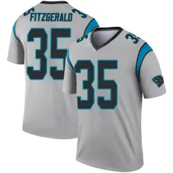 Men's Ryan Fitzgerald Carolina Panthers No.35 Legend Inverted Silver Jersey