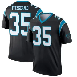 Men's Ryan Fitzgerald Carolina Panthers No.35 Legend Jersey - Black