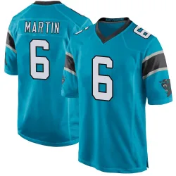 Men's Sam Martin Carolina Panthers No.6 Game Alternate Jersey - Blue