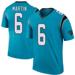 Men's Sam Martin Carolina Panthers No.6 Legend Color Rush Jersey - Blue