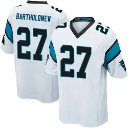 Men's Shemar Bartholomew Carolina Panthers No.27 Game Jersey - White