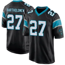 Men's Shemar Bartholomew Carolina Panthers No.27 Game Team Color Jersey - Black