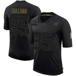 Men's Stephen Sullivan Carolina Panthers No.85 Limited 2020 Salute To Service Jersey - Black