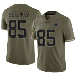 Men's Stephen Sullivan Carolina Panthers No.85 Limited 2022 Salute To Service Jersey - Olive