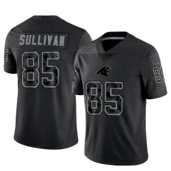 Men's Stephen Sullivan Carolina Panthers No.85 Limited Reflective Jersey - Black