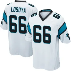 Men's Steven Losoya Carolina Panthers No.66 Game Jersey - White