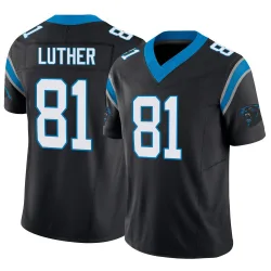 Men's T.J. Luther Carolina Panthers No.81 Limited Vapor F.U.S.E. Jersey - Black