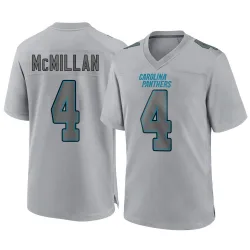Men's Tetairoa McMillan Carolina Panthers No.4 Game Atmosphere Fashion Jersey - Gray