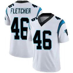 Men's Thomas Fletcher Carolina Panthers No.46 Limited Vapor Untouchable Jersey - White