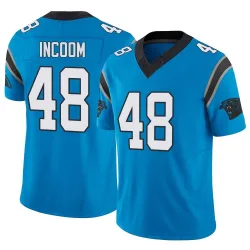 Men's Thomas Incoom Carolina Panthers No.48 Limited Vapor F.U.S.E. Jersey - Blue