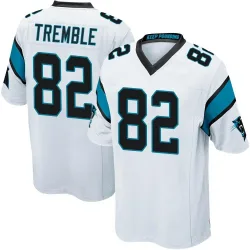 Men's Tommy Tremble Carolina Panthers No.82 Game Jersey - White