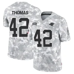 Men's Trevian Thomas Carolina Panthers No.42 Limited 2024 Salute to Service Jersey - Arctic Camo