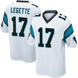 Men's Xavier Legette Carolina Panthers No.17 Game Jersey - White