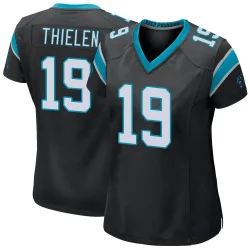 Women's Adam Thielen Carolina Panthers No.19 Game Team Color Jersey - Black