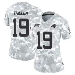 Women's Adam Thielen Carolina Panthers No.19 Limited 2024 Salute to Service Jersey - Arctic Camo