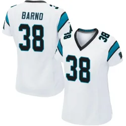 Women's Amare Barno Carolina Panthers No.38 Game Jersey - White