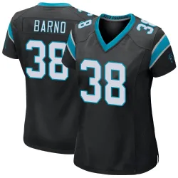 Women's Amare Barno Carolina Panthers No.38 Game Team Color Jersey - Black