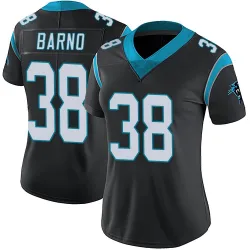 Women's Amare Barno Carolina Panthers No.38 Limited Team Color Vapor Untouchable Jersey - Black