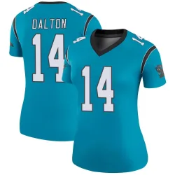 Women's Andy Dalton Carolina Panthers No.14 Legend Color Rush Jersey - Blue