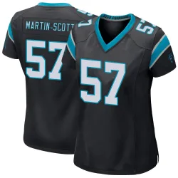 Women's Bam Martin-Scott Carolina Panthers No.57 Game Team Color Jersey - Black