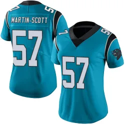 Women's Bam Martin-Scott Carolina Panthers No.57 Limited Alternate Vapor Untouchable Jersey - Blue