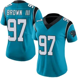Women's Bobby Brown III Carolina Panthers No.97 Limited Alternate Vapor Untouchable Jersey - Blue