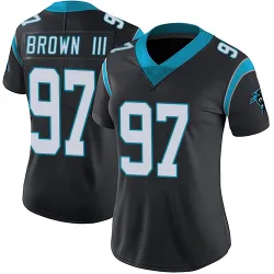 Women's Bobby Brown III Carolina Panthers No.97 Limited Team Color Vapor Untouchable Jersey - Black