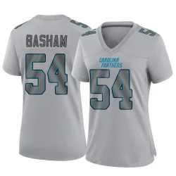 Women's Boogie Basham Carolina Panthers No.54 Game Atmosphere Fashion Jersey - Gray