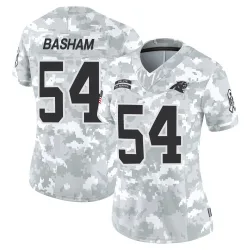 Women's Boogie Basham Carolina Panthers No.54 Limited 2024 Salute to Service Jersey - Arctic Camo