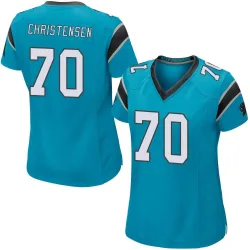 Women's Brady Christensen Carolina Panthers No.70 Game Alternate Jersey - Blue