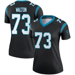 Women's Brandon Walton Carolina Panthers No.73 Legend Jersey - Black