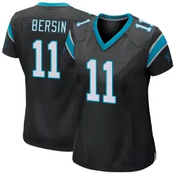 Women's Brenton Bersin Carolina Panthers No.11 Game Team Color Jersey - Black