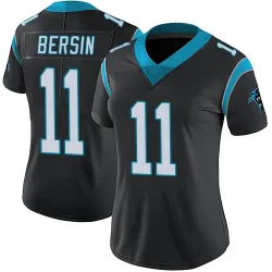 Women's Brenton Bersin Carolina Panthers No.11 Limited Team Color Vapor Untouchable Jersey - Black