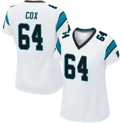 Women's Bryan Cox Carolina Panthers No.64 Game Jersey - White