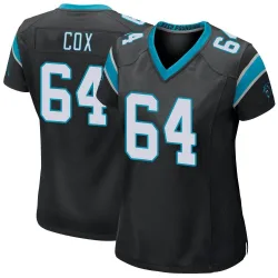 Women's Bryan Cox Carolina Panthers No.64 Game Team Color Jersey - Black