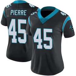 Women's Bryce Pierre Carolina Panthers No.45 Limited Team Color Vapor Untouchable Jersey - Black