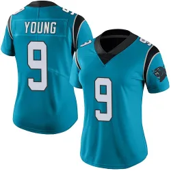 Women's Bryce Young Carolina Panthers No.9 Limited Alternate Vapor Untouchable Jersey - Blue